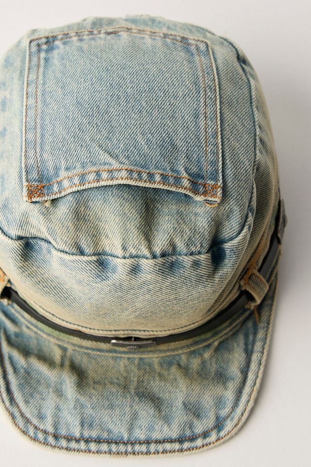 Washed Denim Cadet Hat #1