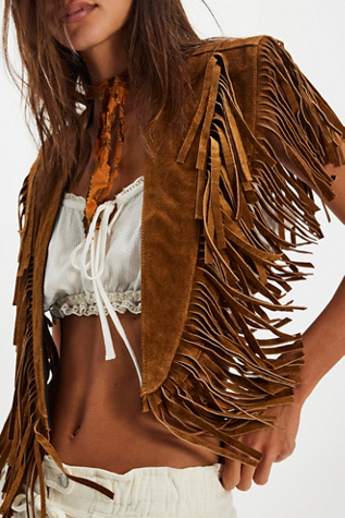 Wide Eyes Suede Collar by Understated Leather at Free People in Tan