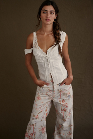 Love Me Not Tank Top by Free People in White, Size: XL
