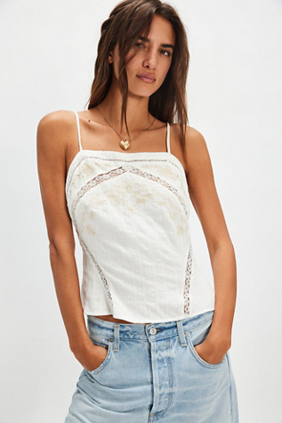 Locket Of Love Top by Free People in White, Size: S