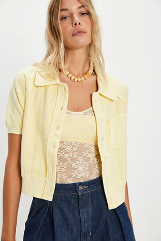 Polo sweat-shirt On Point par Free People en Beurre, pour femme