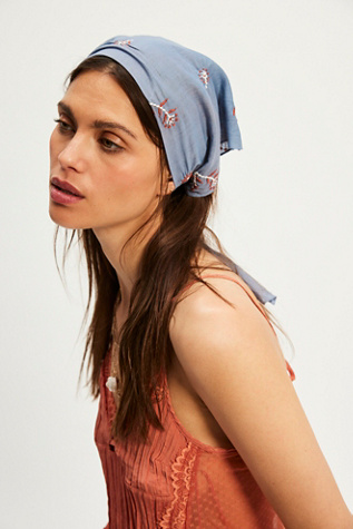 Georgia Embroidered Hair Scarf