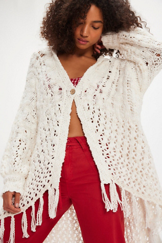 Calista Cardigan by Free People in White, Size: S