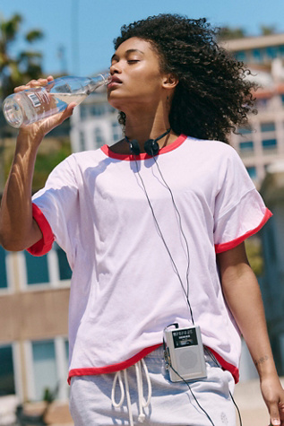 Twofer Colorblock Tee by FP Movement at Free People, White Combo, L