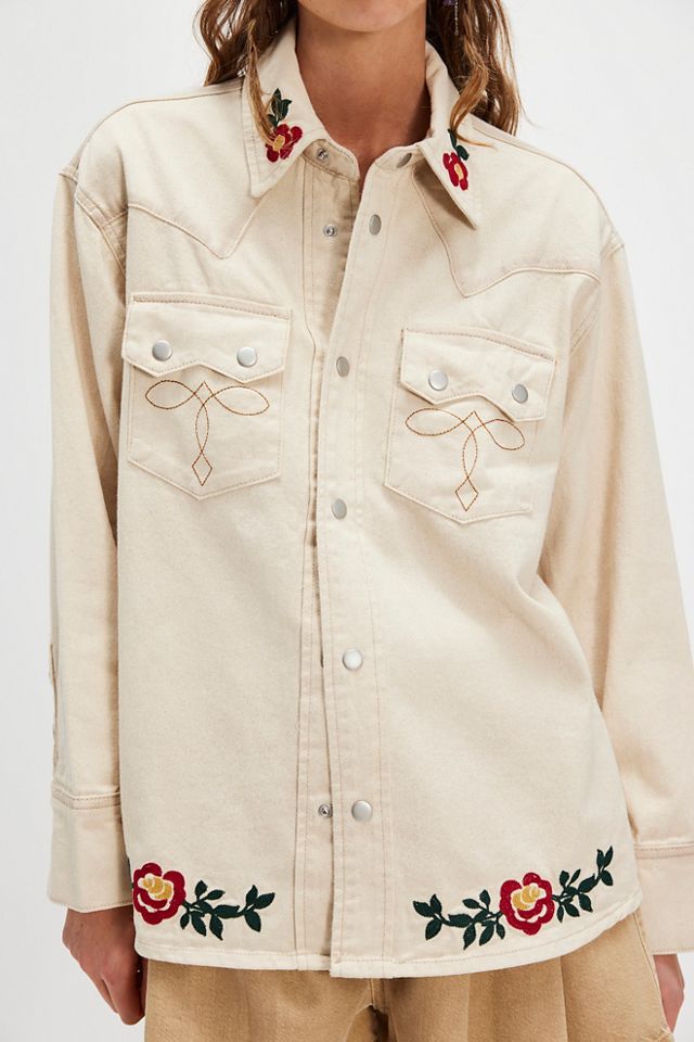 Profound Western Floral Denim Shirt #2