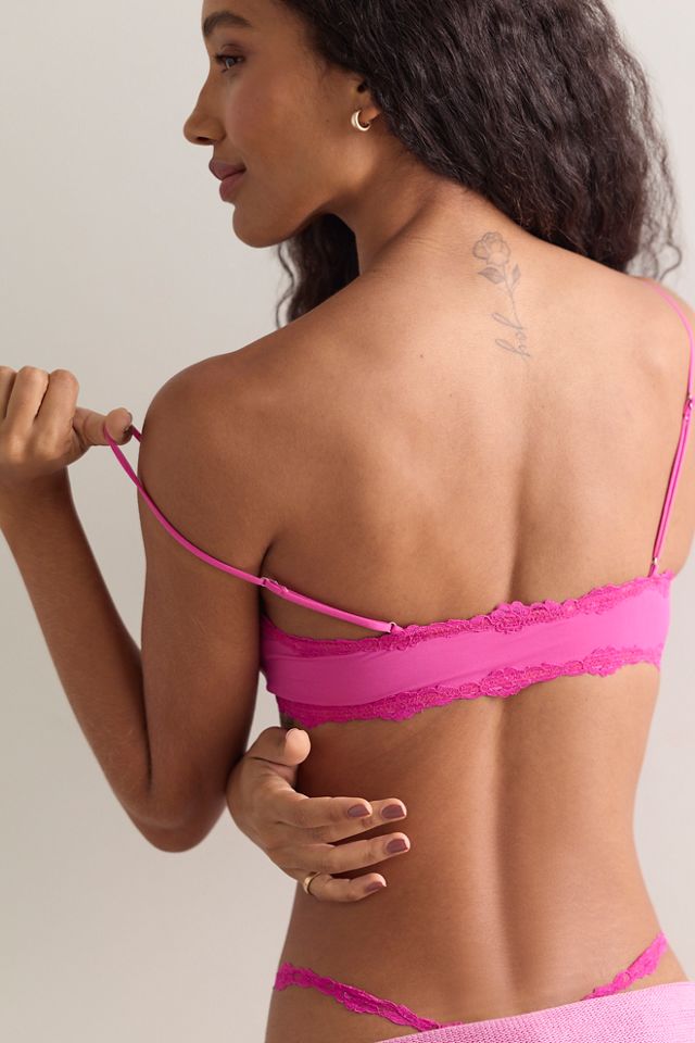 Charlie Lace Microfiber V-Neck Bralette #1