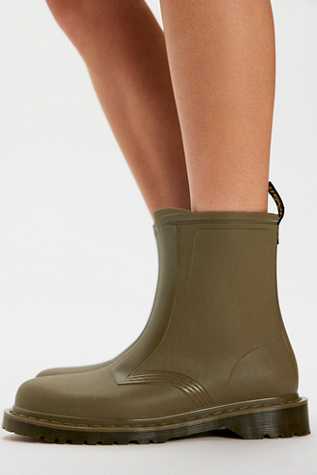 Dr. Martens 1460 Rain Boots at Free People in Green, Size: US 9