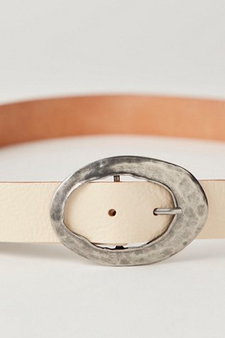 Женский ремень Free People Margo Leather Belt, цвет: Ракушечный — фото 3