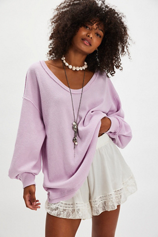We The Free Coast 2 Coast Thermal at Free People in Pink, Size: XL