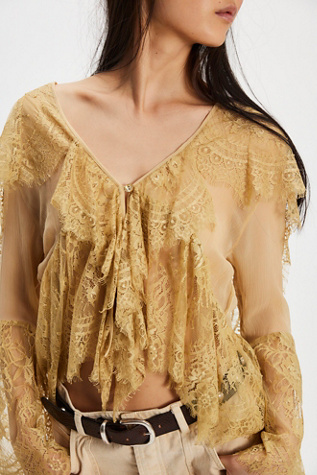 Nigel Preston Bronte Shirt at Free People in Antique, Size: Medium