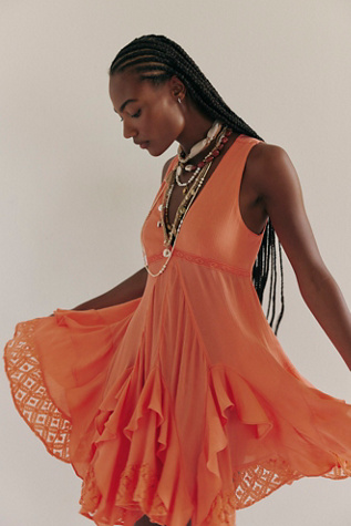 Tan Tides Tunic by free-est at Free People in Orange, Size: M