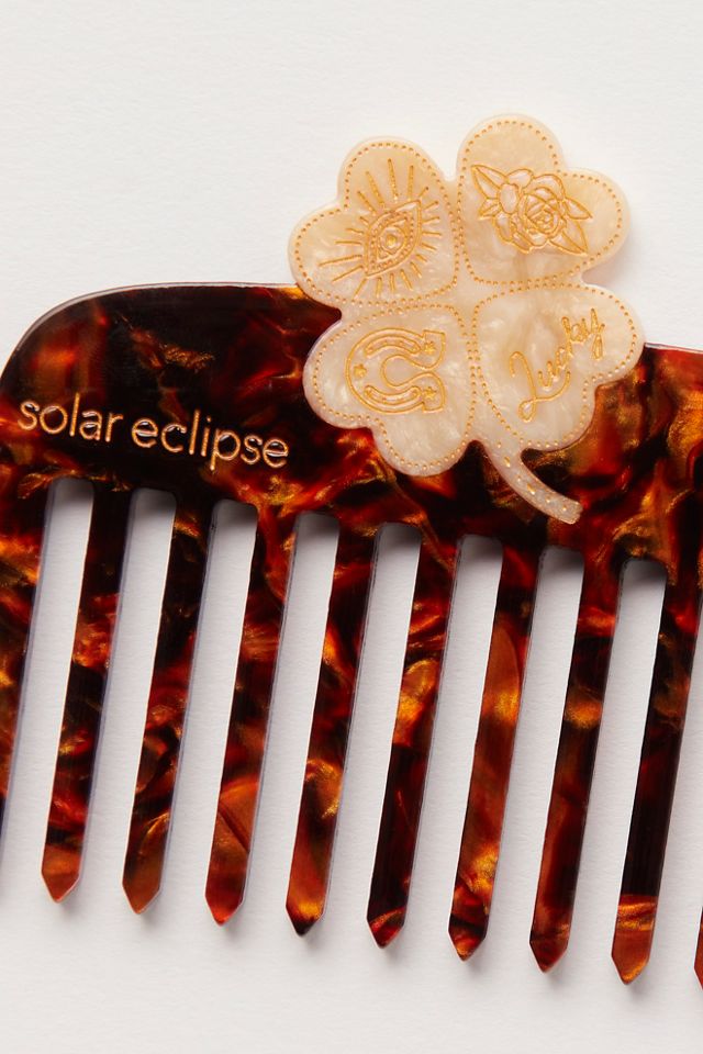 Solar Eclipse Hand Painted Pocket Comb #1