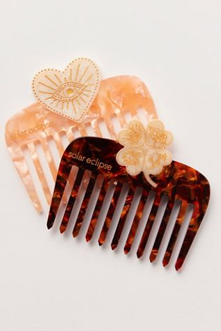 Solar Eclipse Hand-Painted Pocket Comb