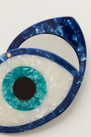 Solar Eclipse Compact Mirror at Free People in Blue