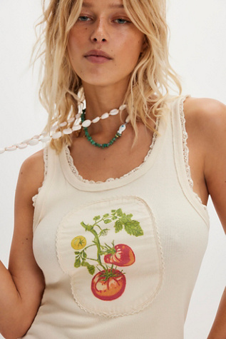 We The Free Garden Tank Top by Free People in Red, Size: XS