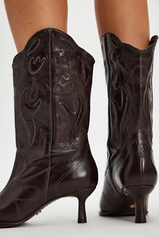 Western Twist Kitten Heels