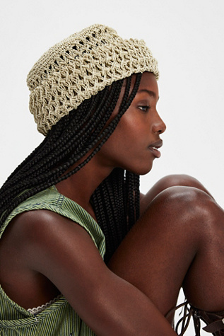 Toyo Roller Hat by Clyde at Free People in Smoke