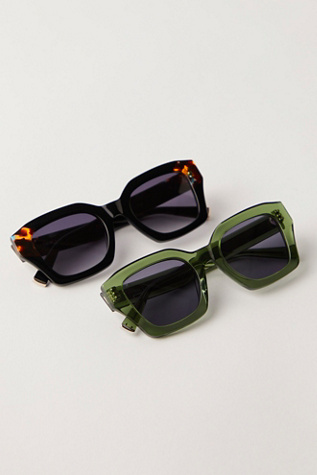 Jimmy Fairly The Rita Butterfly Sunglasses at Free People in Black