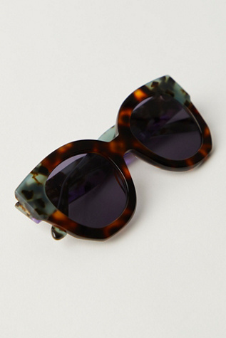 Jimmy Fairly The Swirl Butterfly Sunglasses at Free People in Brown