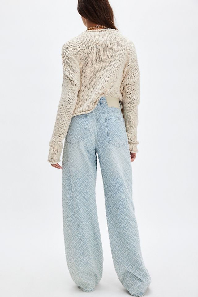 OneTeaspoon Jackson Wide-Leg Jacquard Jeans #2