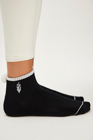 Pom Pom Buti Socks by FP Movement at Free People, Black & White