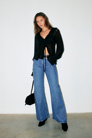 MOTHER The Lemon Twist Jeans at Free People in Yes Chef, Size: 28