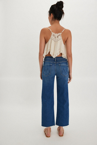 MOTHER Mid-Rise Rambler Zip Ankle Jeans