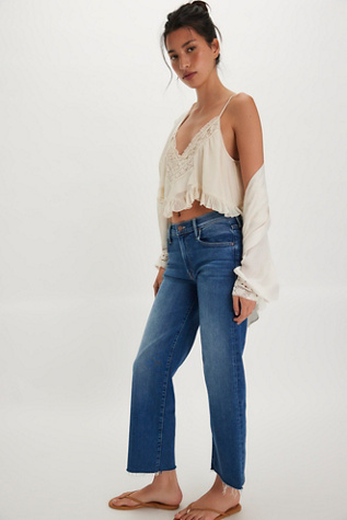 MOTHER Mid-Rise Rambler Zip Ankle Jeans