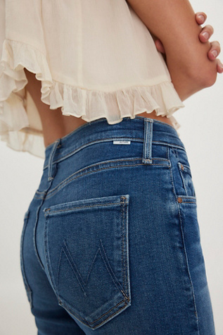 MOTHER Mid-Rise Rambler Zip Ankle Jeans