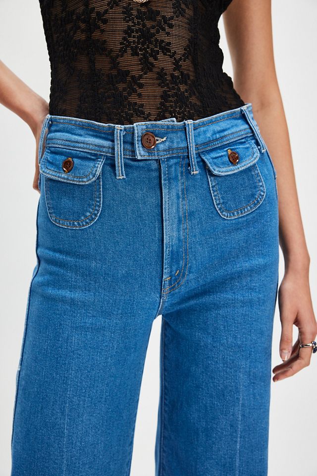 MOTHER Les jeans à talons roulants The Pocketbook Hustler #3