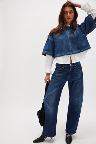 Jeans The Mid-Rise Full-Pipe Flood Fray MOTHER