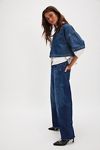 MOTHER The Mid-Rise Full-Pipe Flood Fray Jeans