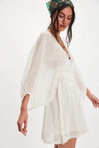 Sweet Dreams Mini Dress by Free People in White, Size: S