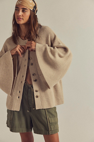 Vanilla Cape Cardi by Free People in White, Size: XS