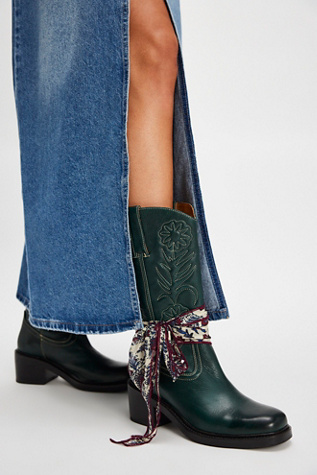 Женские ботинки Frye for Free People Kate Deco Stitch, цвет: Сосновый — фото 2