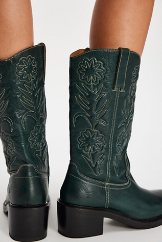 Женские ботинки Frye for Free People Kate Deco Stitch, цвет: Сосновый — фото 3
