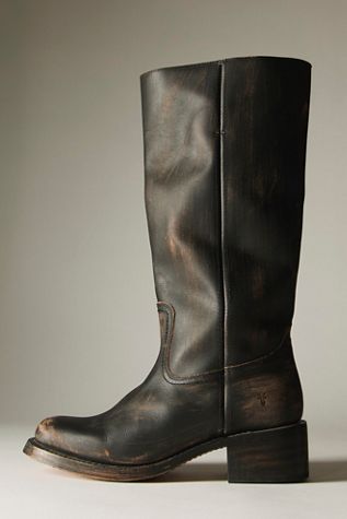 1980s Black Suede Studded Knee High Boots Selected by Cherry