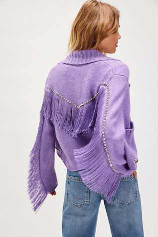 Understated Leather Cropped Rodeo Trench Sweater