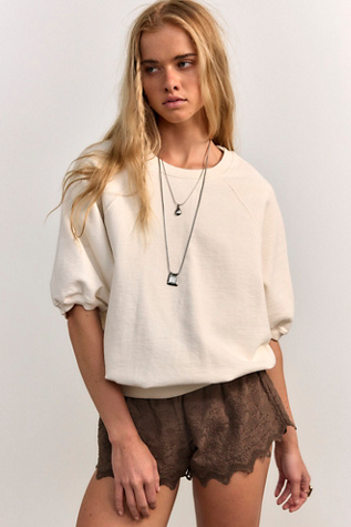 Better On Sweatshirt at Free People in Coconut Milk, Size: Medium