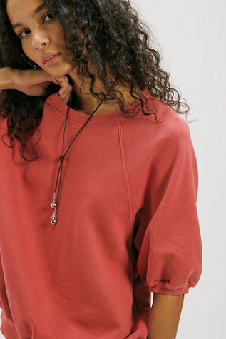 Better On Sweatshirt at Free People in Fiery Red, Size: XS