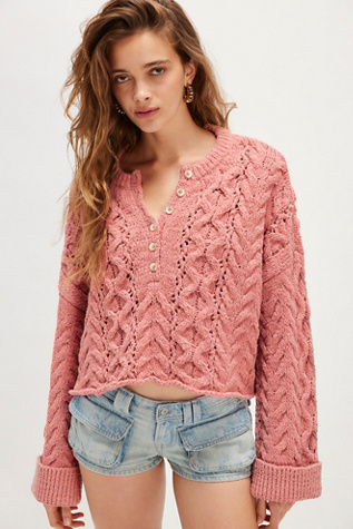 Polly Cable-Knit Sweater product page