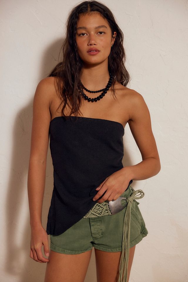 Bernadette Linen Top #1