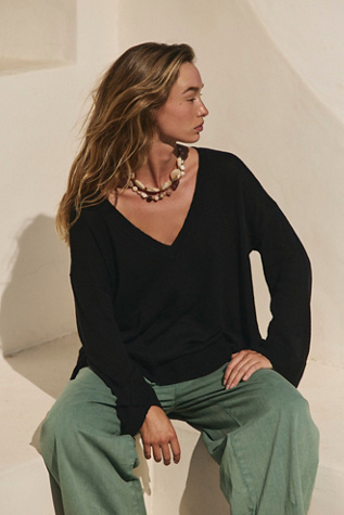 Isadora Reversible Sweater Tunic by free-est at Free People in Black, Size: Small