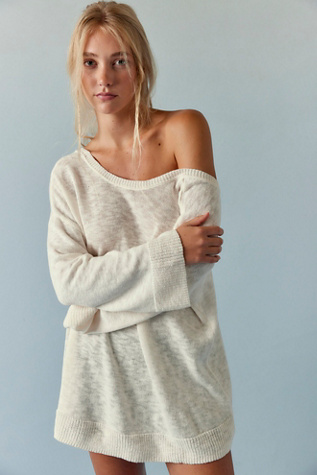 Isadora Reversible Sweater Tunic by free-est at Free People in Tan, Size: XL