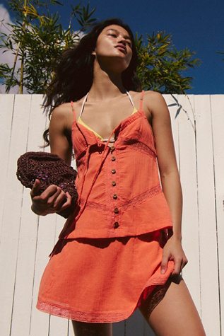 Sundew Skirt Co-Ord by free-est at Free People in Fusion Coral, Size: Large