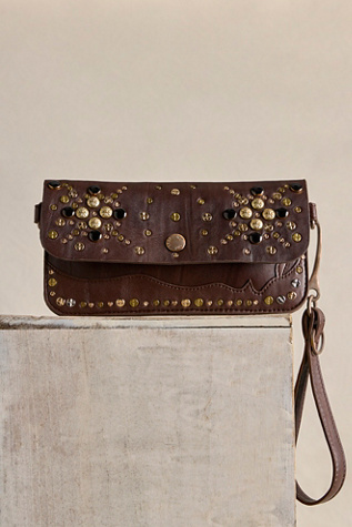 Portefeuille Gem Burst We The Free en Espresso, pour femme chez Free People