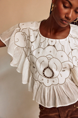 Summer Daydream Cape Top by Free People in White, Size: L