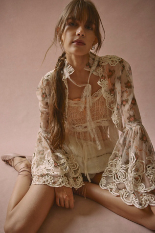 Embroidered Daydream Top