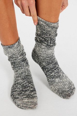Super Space Ankle Socks by Free People in Grey