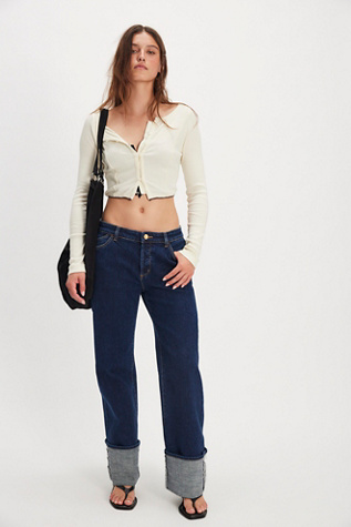 Rolla's Heidi Low-Rise Turn Up Jeans